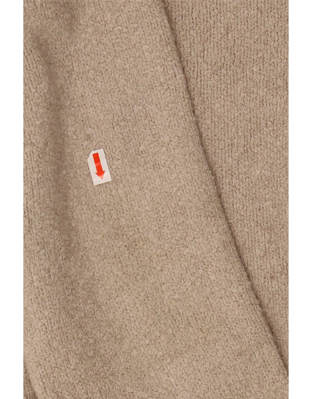 ALL SAINTS Jersey de cuello redondo para hombre pequeño algodón beige