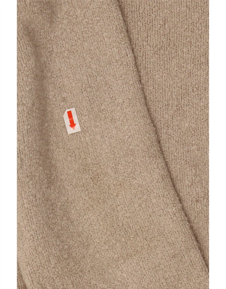 ALL SAINTS Jersey de cuello redondo para hombre pequeño algodón beige