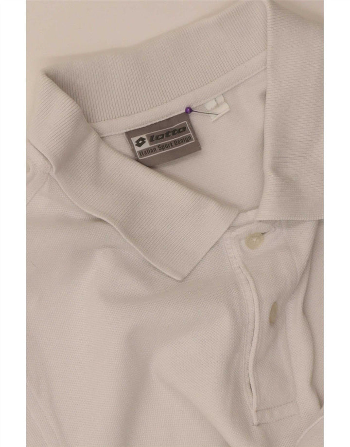 Polo Lotto Hombre Grande Blanco