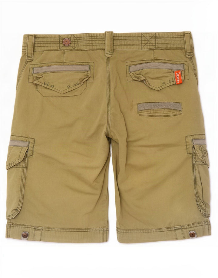 Superdry Shorts Cargo Para Hombre Grande W36 Algodón Verde