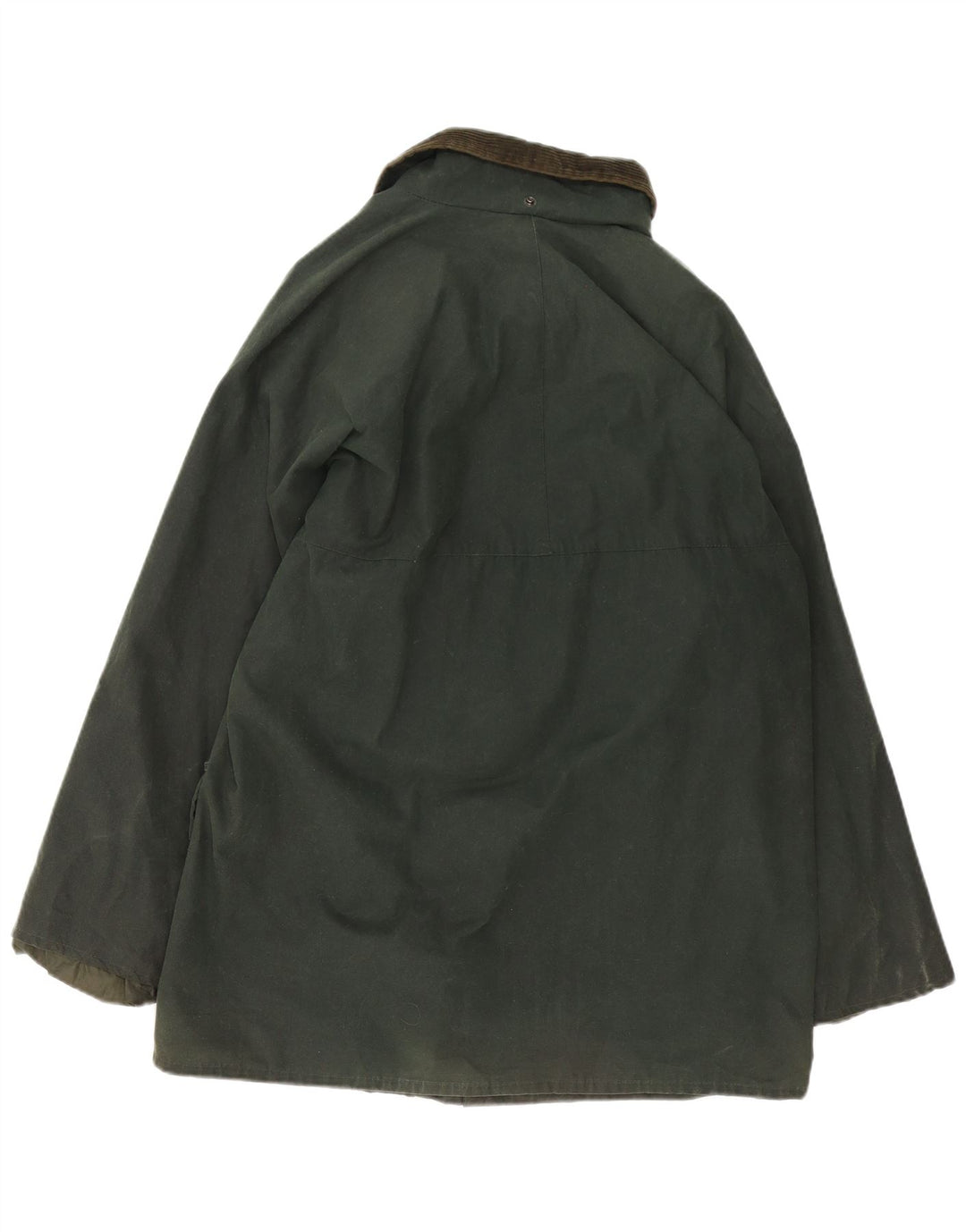 Vintage hombres encerado chaqueta de algodón Reino Unido 40 verde grande