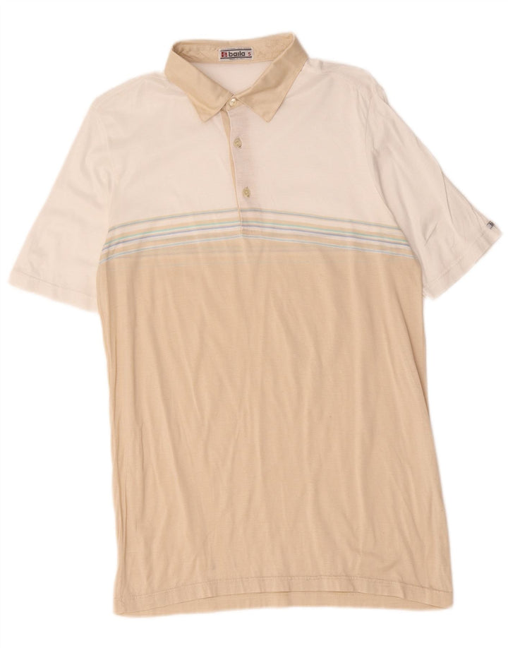 Baila Polo Hombre Algodón Color Block Beige Pequeño