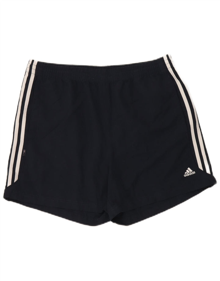 Adidas - Pantalones cortos deportivos para hombre, talla grande, poliéster negro