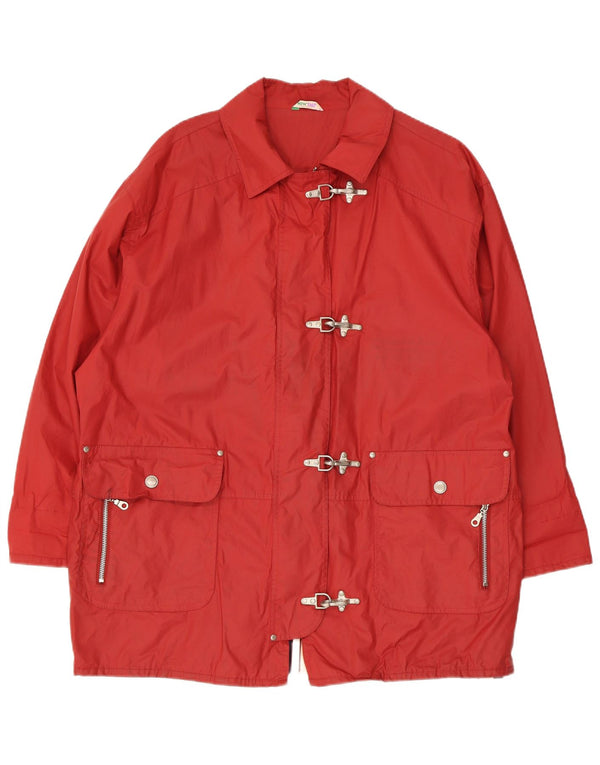 C&A - Trenca de gran tamaño para mujer, talla grande, algodón rojo