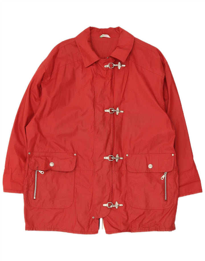 C&A - Trenca de gran tamaño para mujer, talla grande, algodón rojo