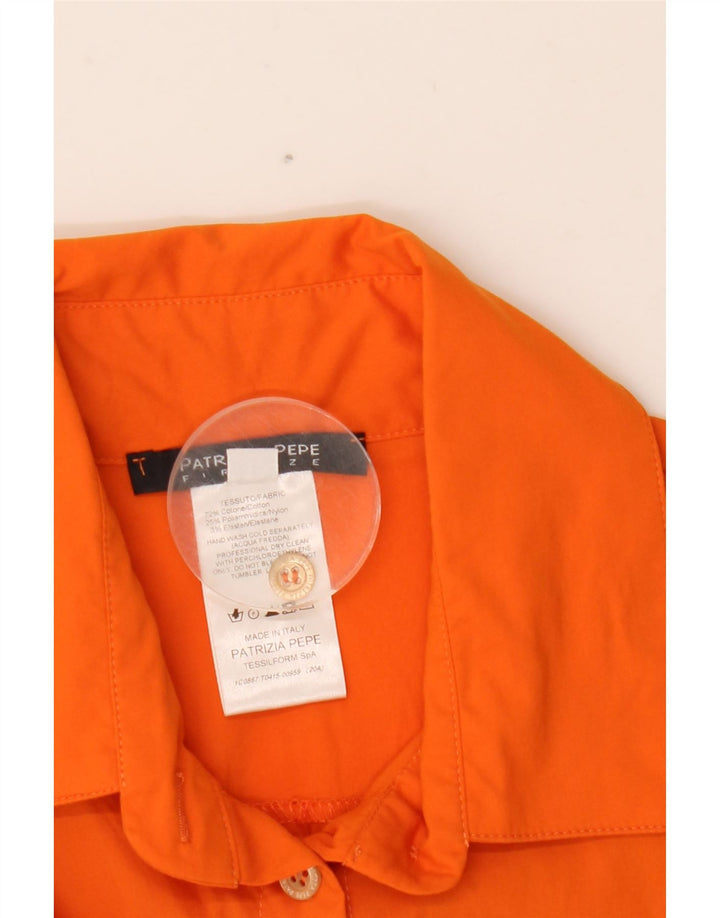 PATRIZIA PEPE Body Mujer IT 42 Medio Naranja Algodón