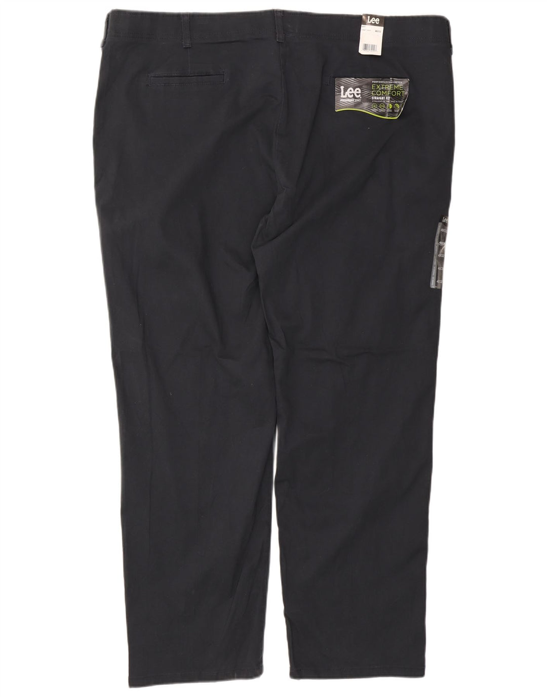 LEE Pantalones chinos rectos Extreme Comfort para hombre W48 L30 Algodón azul marino