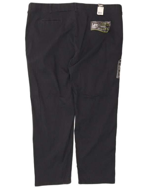 LEE Pantalones chinos rectos Extreme Comfort para hombre W48 L30 Algodón azul marino