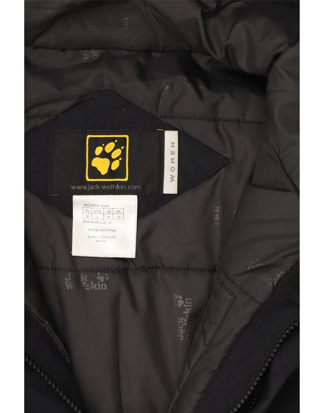 JACK WOLFSKIN Womens Hooded Windbreaker Jacket UK 12 Medium  Navy Blue Vintage Jack Wolfskin and Second-Hand Jack Wolfskin from Messina Hembry 