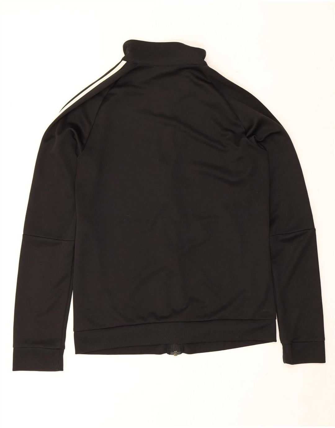 Adidas Mujer Chándal Top Chaqueta UK 12/14 Mediano Negro Poliéster