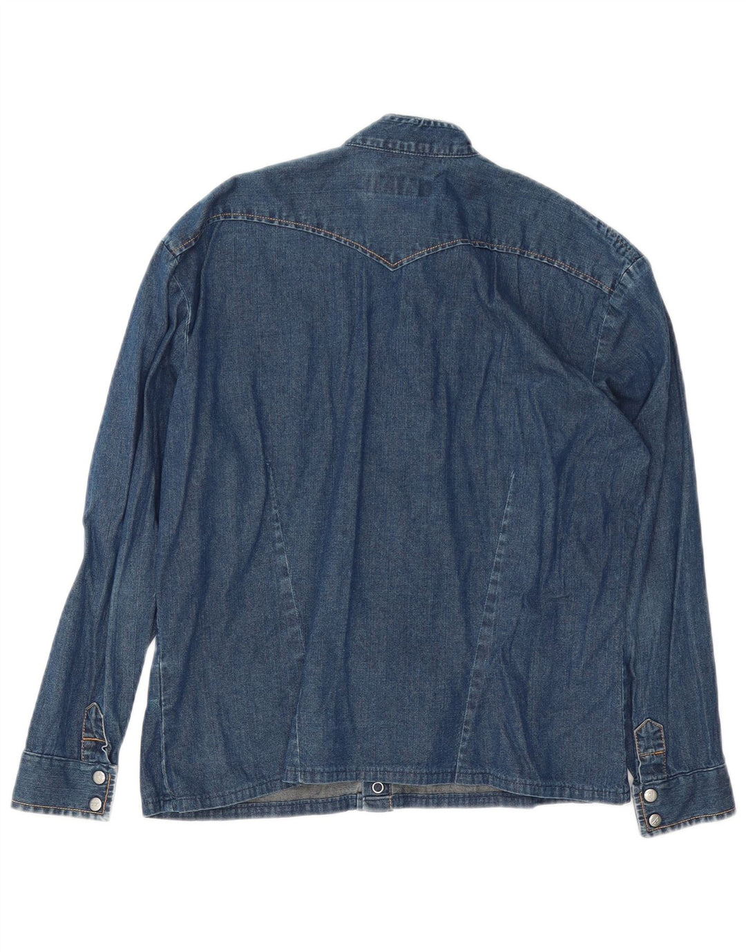 Diesel Mujer Camisa Vaquera Pequeña Algodón Azul
