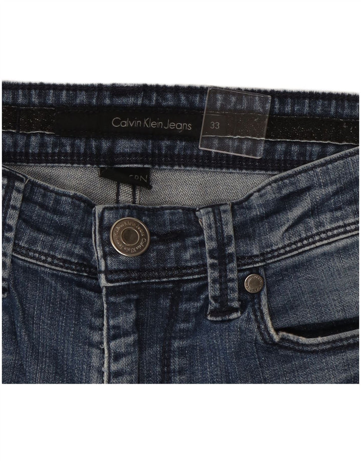 Calvin Klein Jeans desgastados con corte de bota para mujer W33 L29 Algodón azul