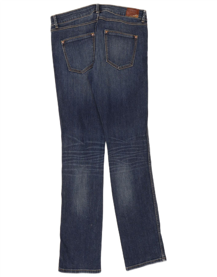 Zara Vaqueros Slim para Mujer EU 38 Small W28 L31 Azul