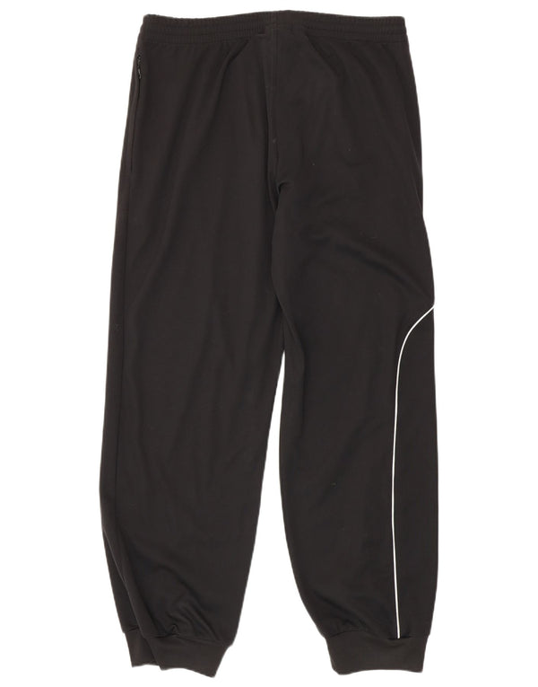 ADIDAS Mens Tracksuit Trousers Joggers UK 42/44 Large Black Polyester
