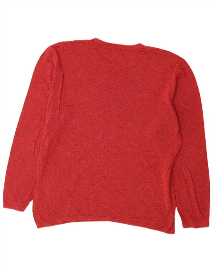Zara Hombre Jersey Cuello Redondo Jersey XL Rojo Algodón