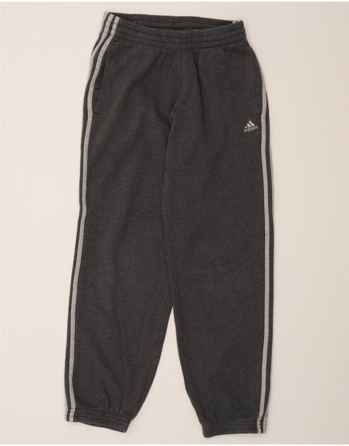 Adidas Hombre Pantalones De Chándal Joggers Pequeño Gris Algodón