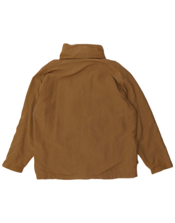 Diadora Chaqueta cortavientos holgada con cremallera para hombre UK 36 Small Beige