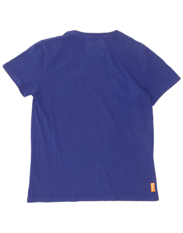 Superdry Camiseta para hombre Top Large de algodón azul
