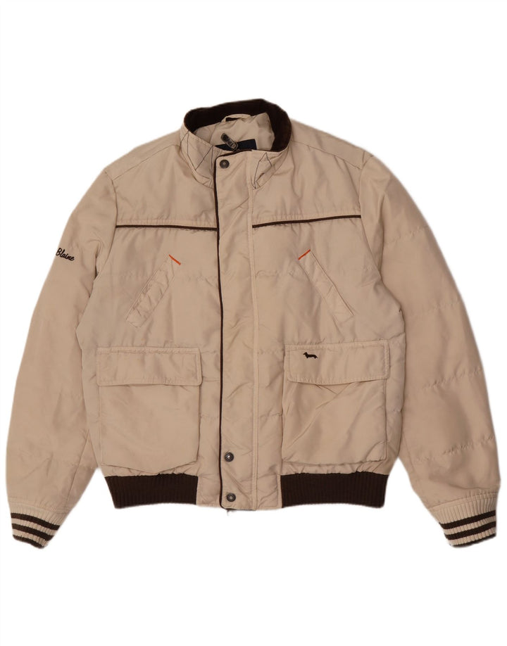 Harmont & Blaine Chaqueta acolchada para hombre UK 44 2XL Poliamida color block beige