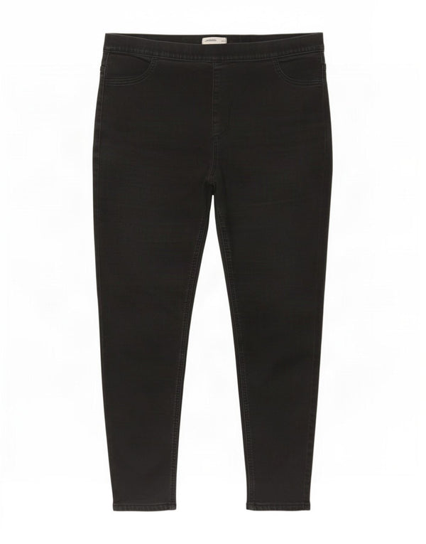 Marks & Spencer Vaqueros Jegging para Mujer UK 18 XL W36 L26 Algodón Negro