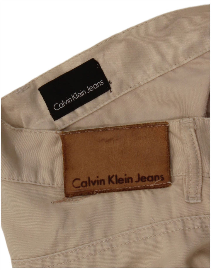CALVIN KLEIN Pantalón casual recto para hombre W30 L29 Beige