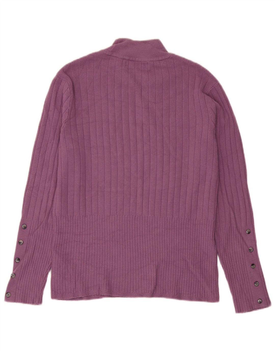 Marks & Spencer Jersey con cuello alto para mujer, talla 40, color morado mediano