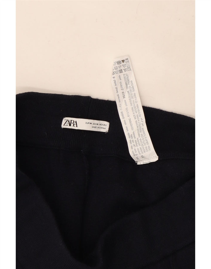 Zara Hombre Pantalones Cortos Casuales Medianos W31 Algodón Azul Marino