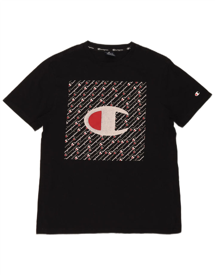 Champion Camiseta Gráfica para Hombre Top Mediano Negro