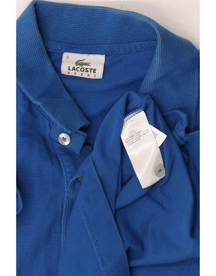 Polo Lacoste para hombre talla 3 pequeño algodón azul