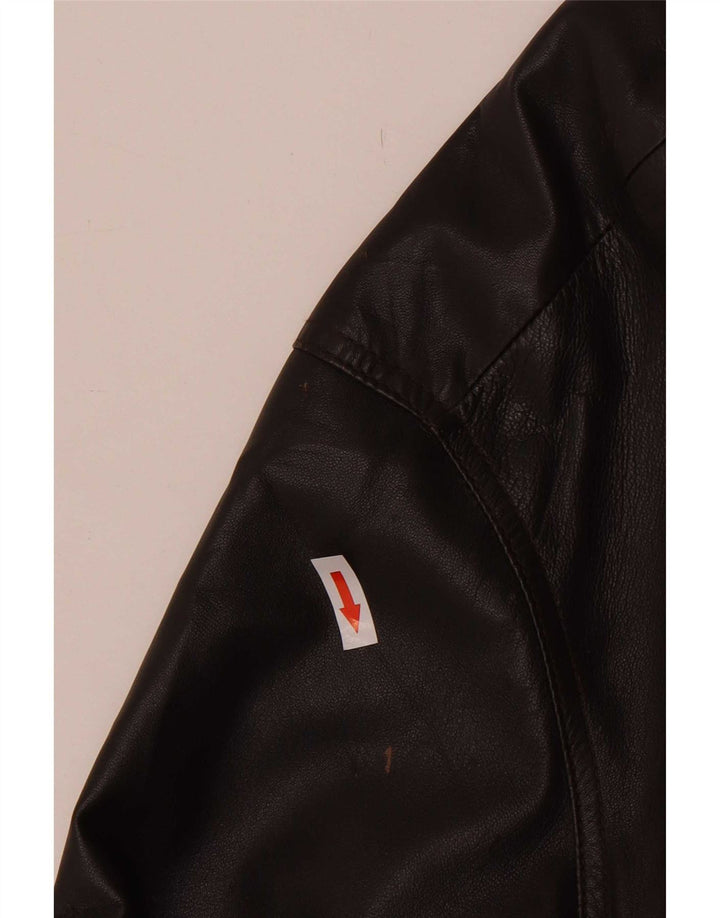 Vintage hombres chaqueta de cuero Reino Unido 40 marrón grande