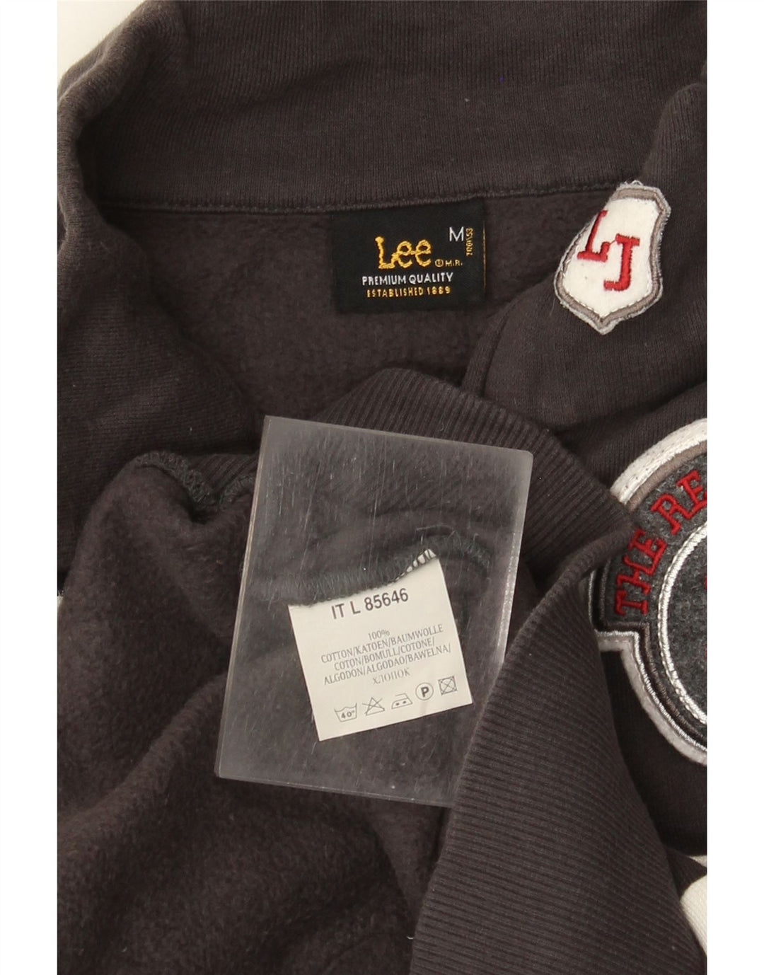 Lee - Chaqueta de chándal Kansas para mujer, talla 40, color gris medio