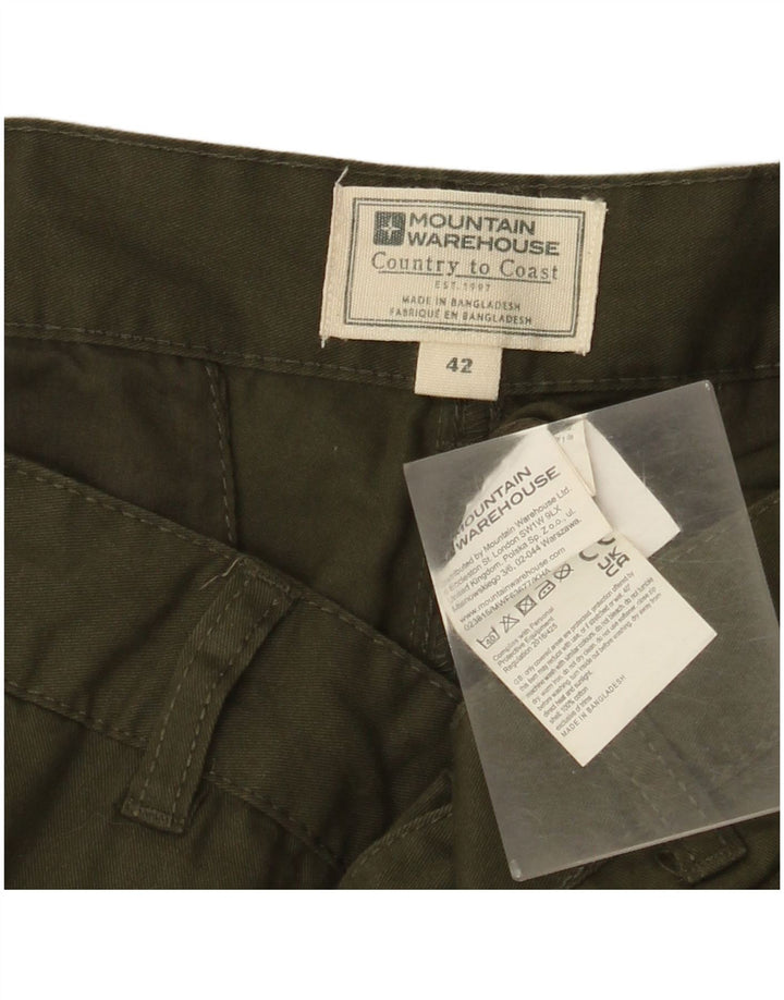 Pantalones cortos cargo para hombre Mountain Warehouse W42 2XL Algodón verde