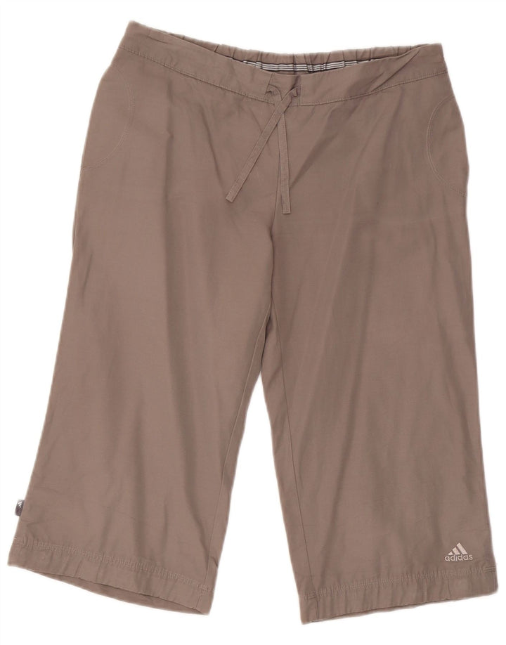 Adidas Bermudas para mujer UK 12 Medium W30 Gris Algodón