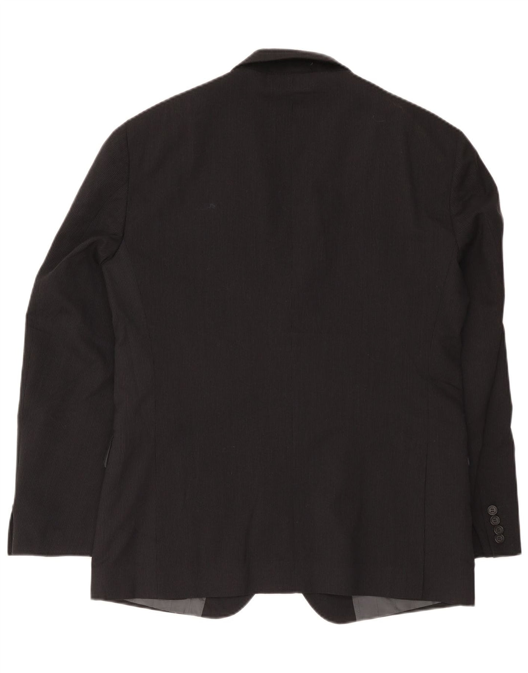 Calvin Klein Chaqueta tipo blazer de 2 botones para hombre IT 52 XL Lana a rayas negras