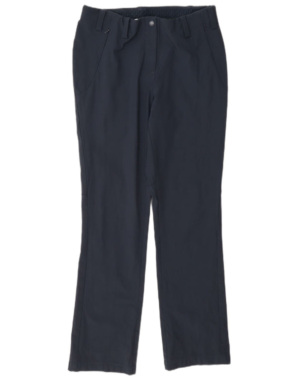 Rohan Pantalones informales ajustados para mujer UK 10 Small W32 L30 Azul marino Poliamida