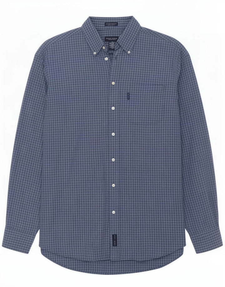 Camisa Gant Hombre XL Algodón a cuadros azules