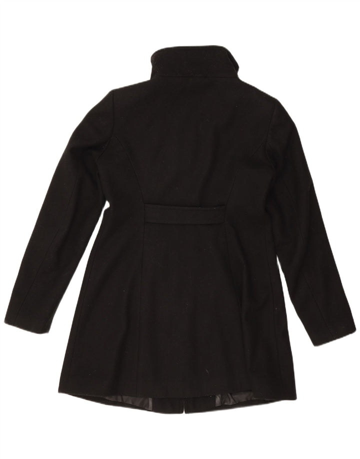 Abrigo Benetton Mujer IT 44 Mediano Lana Negro