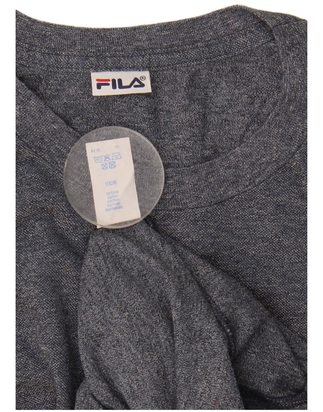 Fila Camiseta para hombre Top Large Azul Marino Algodón