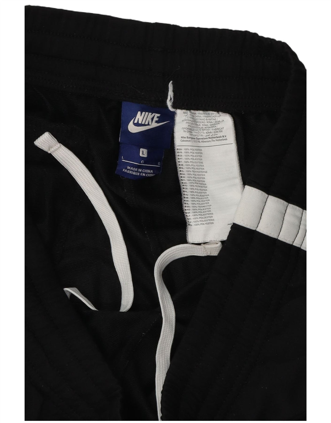 Nike - Pantalón de chándal para hombre (talla grande), color negro, poliéster