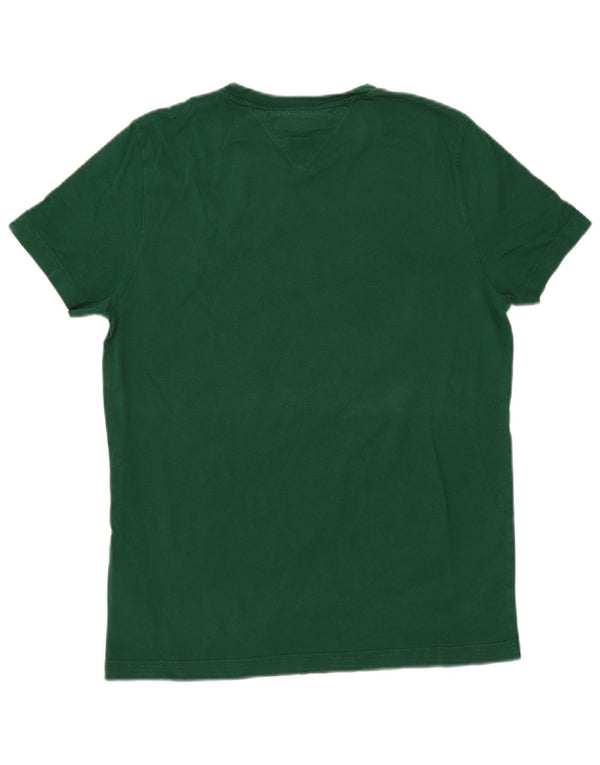 Camiseta Tommy Hilfiger Hombre Slim Fit Graphic Top Algodón Verde Medio