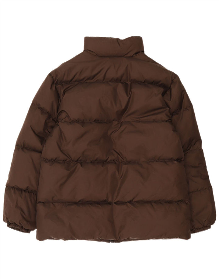 Benetton Chaqueta Acolchada Hombre ES 38 Marrón Medio Poliamida