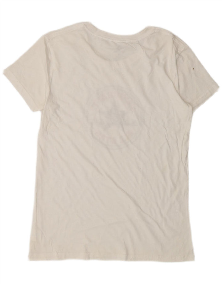 CONVERSE Mens Graphic T-Shirt Top Small White Cotton