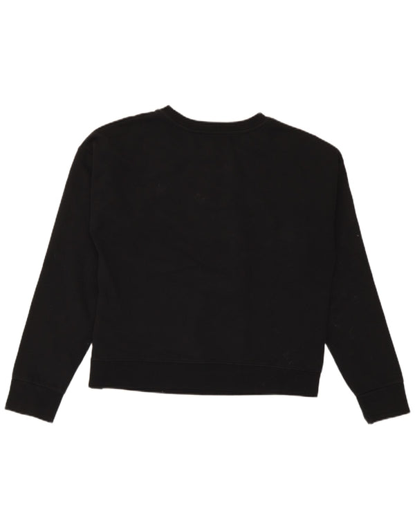 Converse - Sudadera de gran tamaño con gráfico para mujer, talla 10, color negro