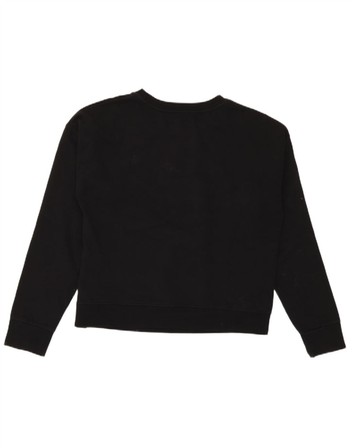 Converse - Sudadera de gran tamaño con gráfico para mujer, talla 10, color negro