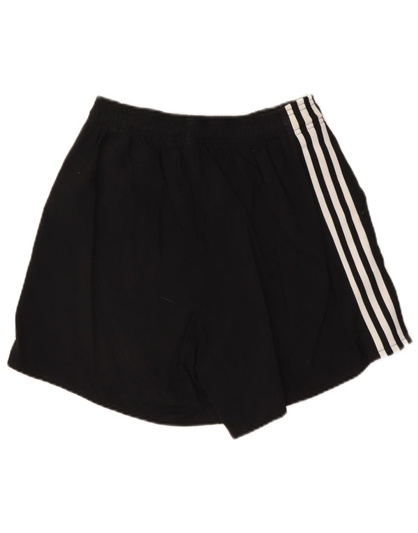 ADIDAS Pantalones cortos deportivos para mujer UK 12 Mediano Negro Poliéster