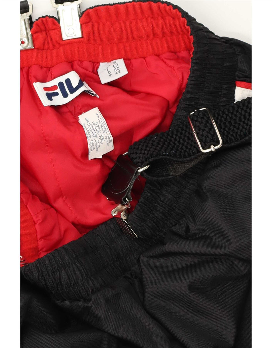 Fila Pantalón de esquí con peto para hombre IT 50 Medium Black Colourblock Poliamida