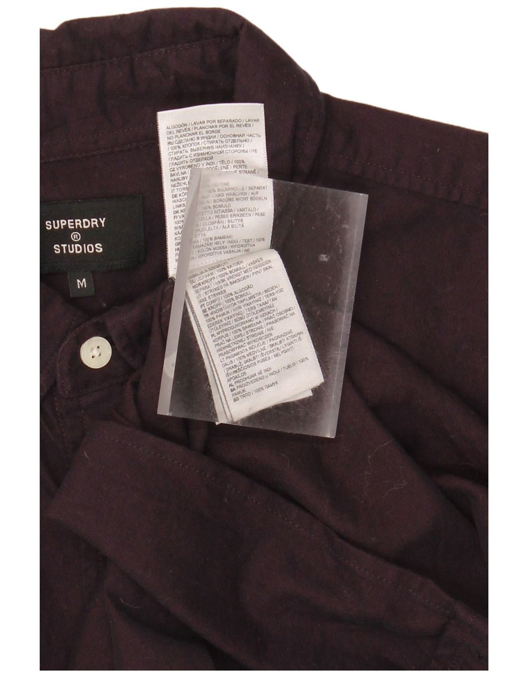 Camisa SUPERDRY Hombre Algodón Morado Medio