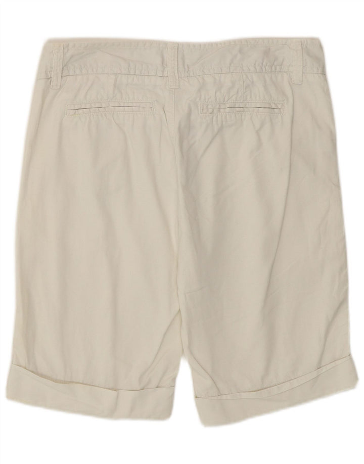 Pantalones Cortos Chinos Benetton IT 42 Medium W30 Blanco Algodón