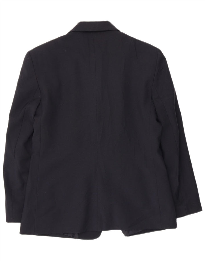 Benetton Chaqueta Americana De 3 Botones IT 46 Large Poliéster Azul Marino