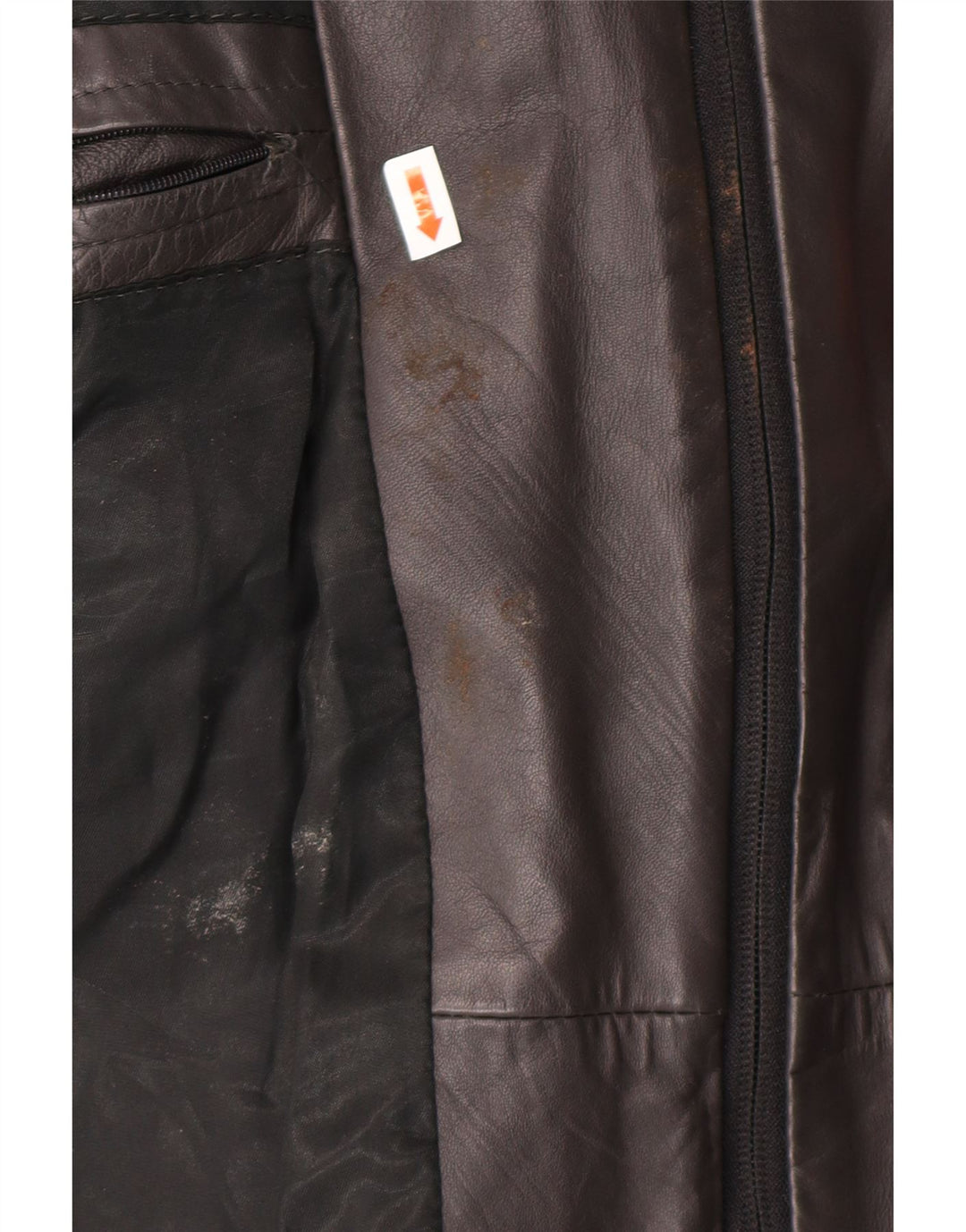 XC GIGLIO Mens Leather Jacket UK 38 Medium Black Leather